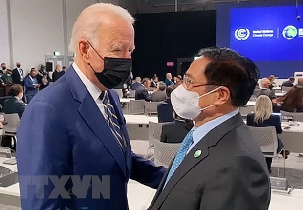  越南政府总理范明政出席第26届联合国气候变化大会世界领导人峰会