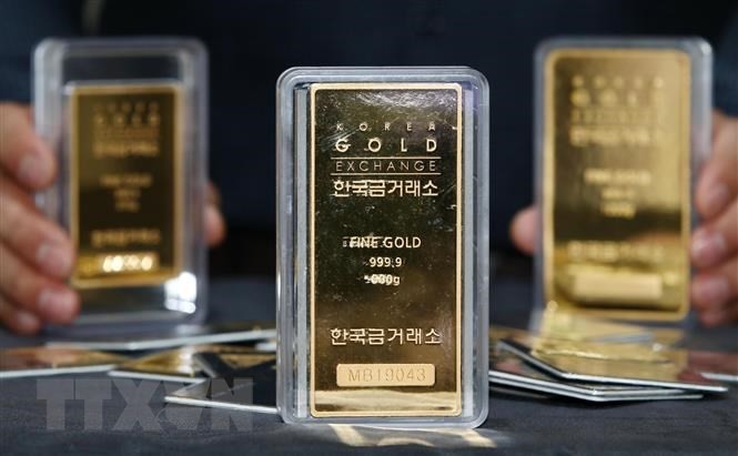 11月24日上午越南国内黄金价格下降10万越盾
