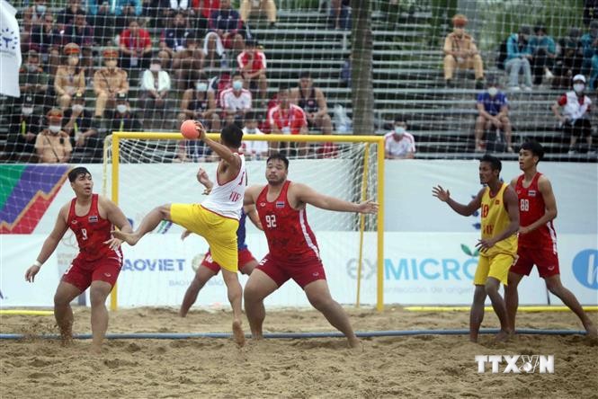 第31届东南亚运动会：最后一投得分，越南男子沙滩手球队战胜泰国队