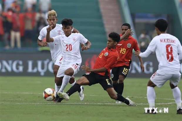 第31届东运会男足比赛：缅甸U23队3:2战胜东帝汶U23队