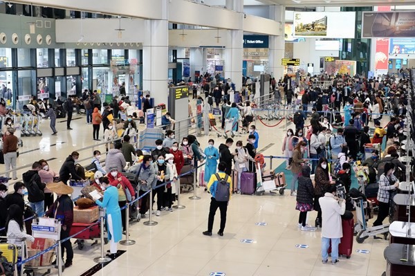河内内排机场在2023癸卯春节出行高峰旅客日吞吐量可达8万人次