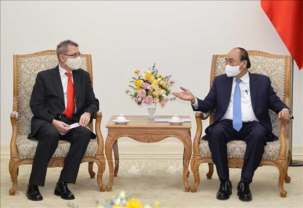 越南政府总理阮春福会见奥地利驻越大使