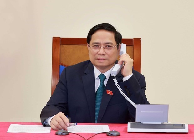 老挝总理与越南新任政府总理范明政通电话表示祝贺
