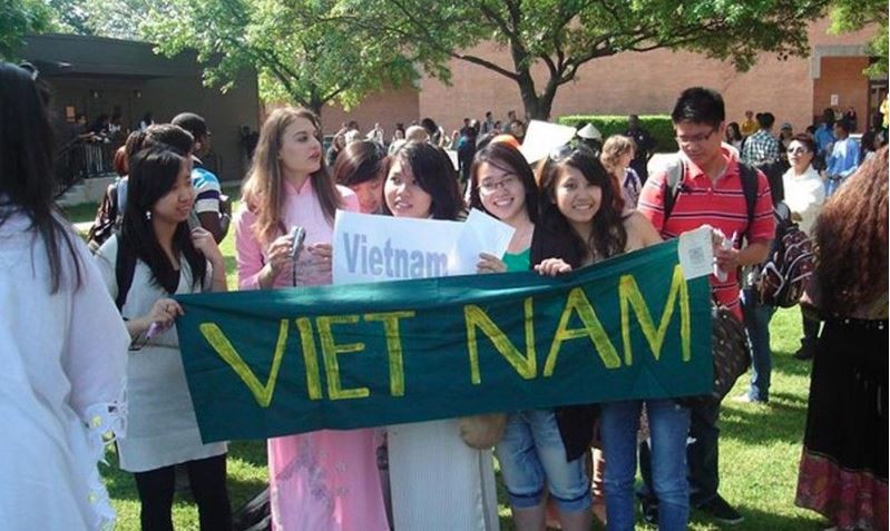 越南在美国留学生人数名列前茅