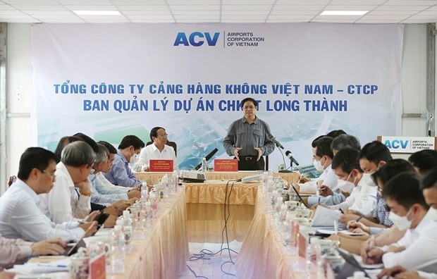 越南政府总理：多措并举确保隆城国际航空港建设项目如期完工
