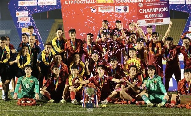 越南赢得2022年国际青年U19锦标赛冠军