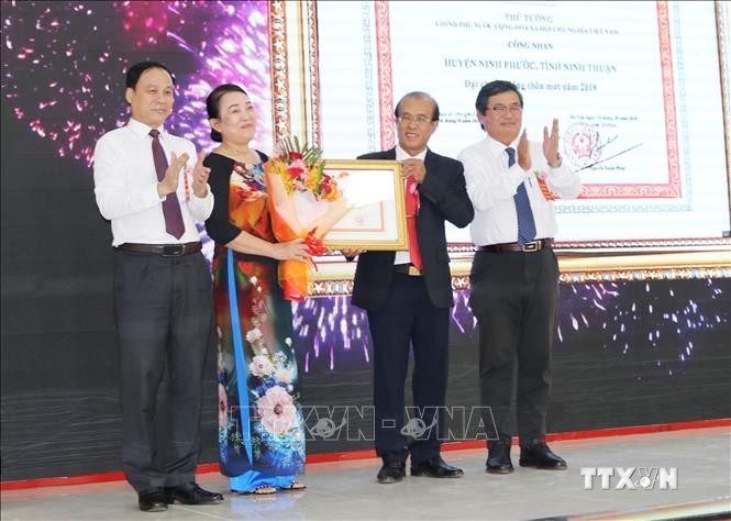 Ninh Phước là huyện đầu tiên ở Ninh Thuận được công nhận đạt chuẩn nông thôn mới