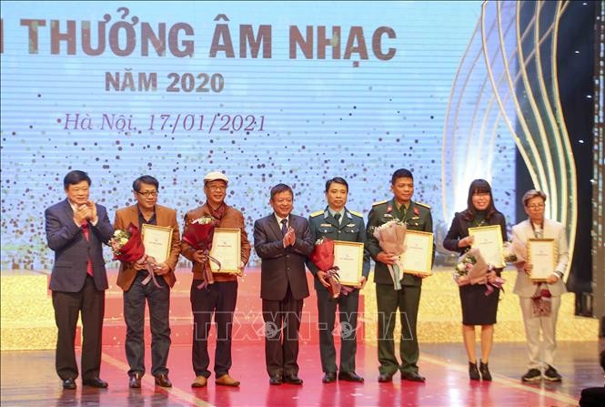 78 tác phẩm được trao Giải thưởng Âm nhạc Việt Nam năm 2020