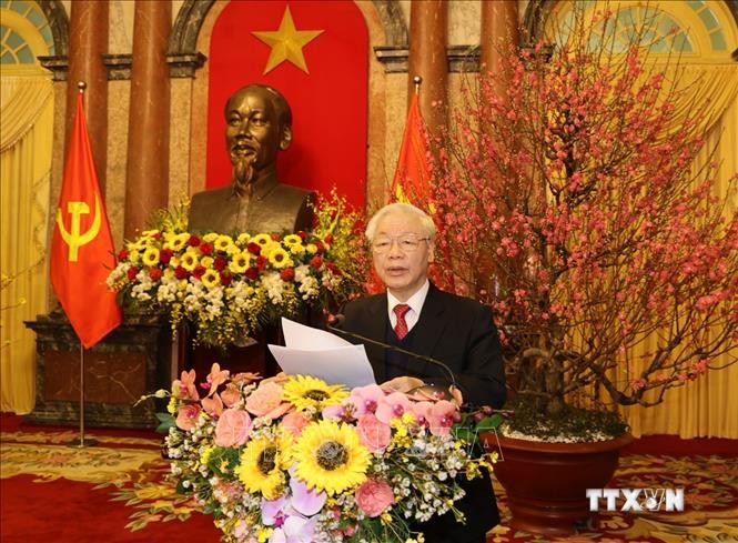 Tổng Bí thư, Chủ tịch nước Nguyễn Phú Trọng: Phát huy tinh thần yêu nước, bản lĩnh và trí tuệ Việt Nam