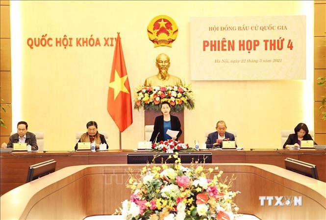 Chủ tịch Quốc hội Nguyễn Thị Kim Ngân chủ trì Phiên họp thứ 4 Hội đồng bầu cử quốc gia