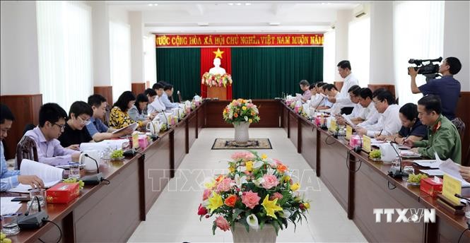 Kiểm tra công tác chuẩn bị cho bầu cử ở Ninh Thuận