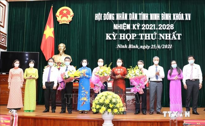 HĐND tỉnh Ninh Bình bầu các chức danh chủ chốt theo thẩm quyền