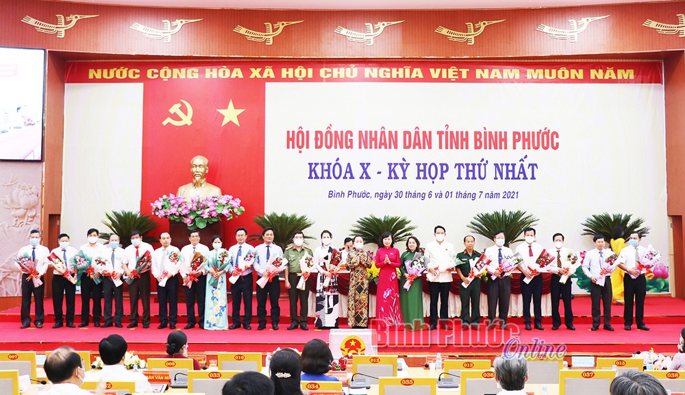  Bầu lãnh đạo chủ chốt HĐND và UBND tỉnh Bình Phước