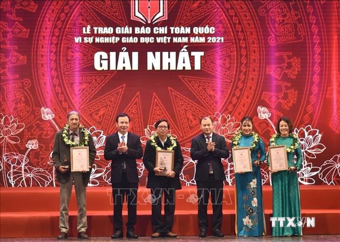 62 tác phẩm xuất sắc được trao Giải báo chí toàn quốc “Vì sự nghiệp Giáo dục Việt Nam” năm 2021