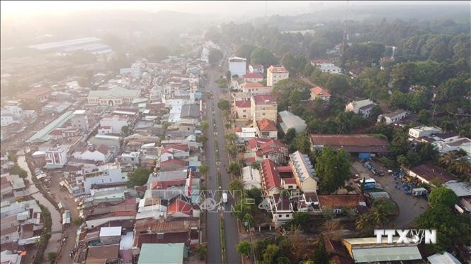 Một góc đô thị Lộc Ninh ngày nay. Ảnh: Sỹ Tuyên - TTXVN