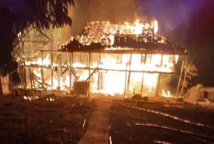 Điện Biên: Cháy lớn thiêu rụi hoàn toàn ngôi nhà sàn