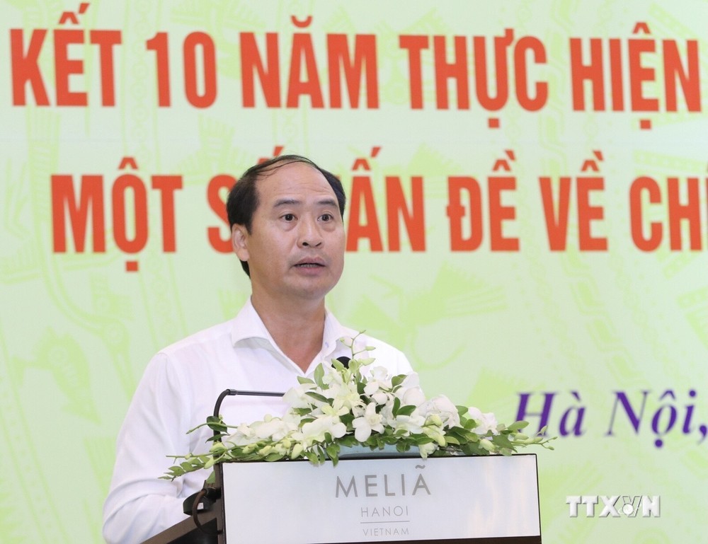 Thứ trưởng Bộ Lao động - Thương binh và Xã hội Nguyễn Văn Hồi phát biểu. Ảnh: TTXVN