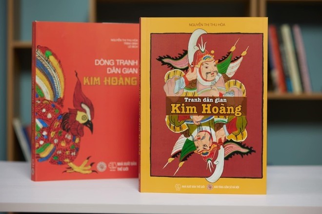 Cuốn sách "Tranh dân gian Kim hoàng" được đề cử Giải tác phẩm – Vì tình yêu Hà Nội. Ảnh: dangcongsan.vn