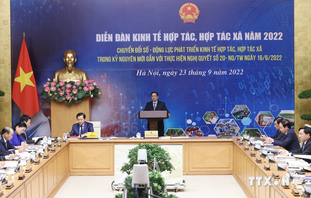 Thủ tướng Phạm Minh Chính: Các hợp tác xã phải chủ động chuyển đổi số để tồn tại và phát triển