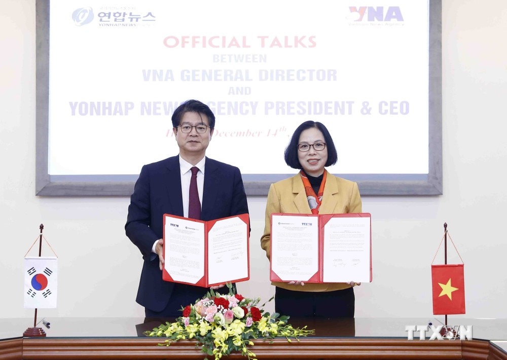 Thúc đẩy hợp tác giữa hai hãng Thông tấn Việt Nam - Hàn Quốc