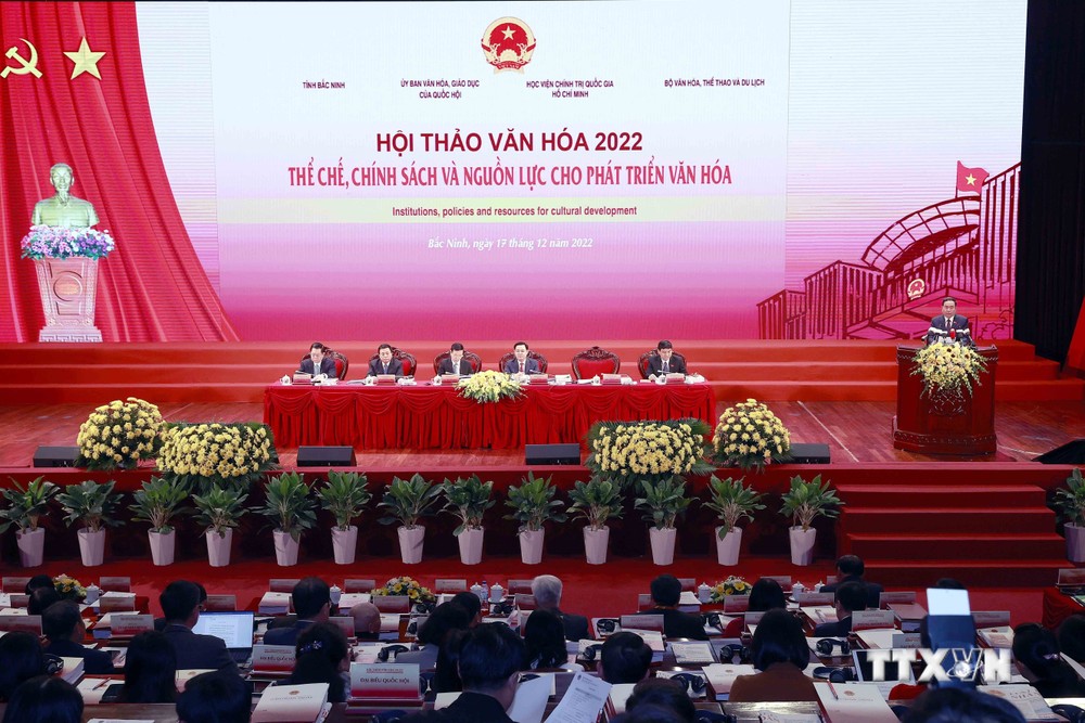 Khai mạc trọng thể Hội thảo Văn hóa 2022: Hoàn thiện thể chế, chính sách, khơi dậy khát vọng phát triển đất nước