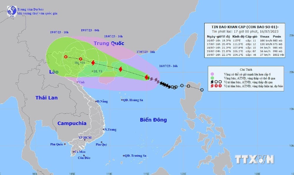 Ứng phó với bão số 1: Quảng Ninh hoàn thành đưa người từ các khu nuôi thủy sản lên bờ trước 16 giờ ngày 17/7