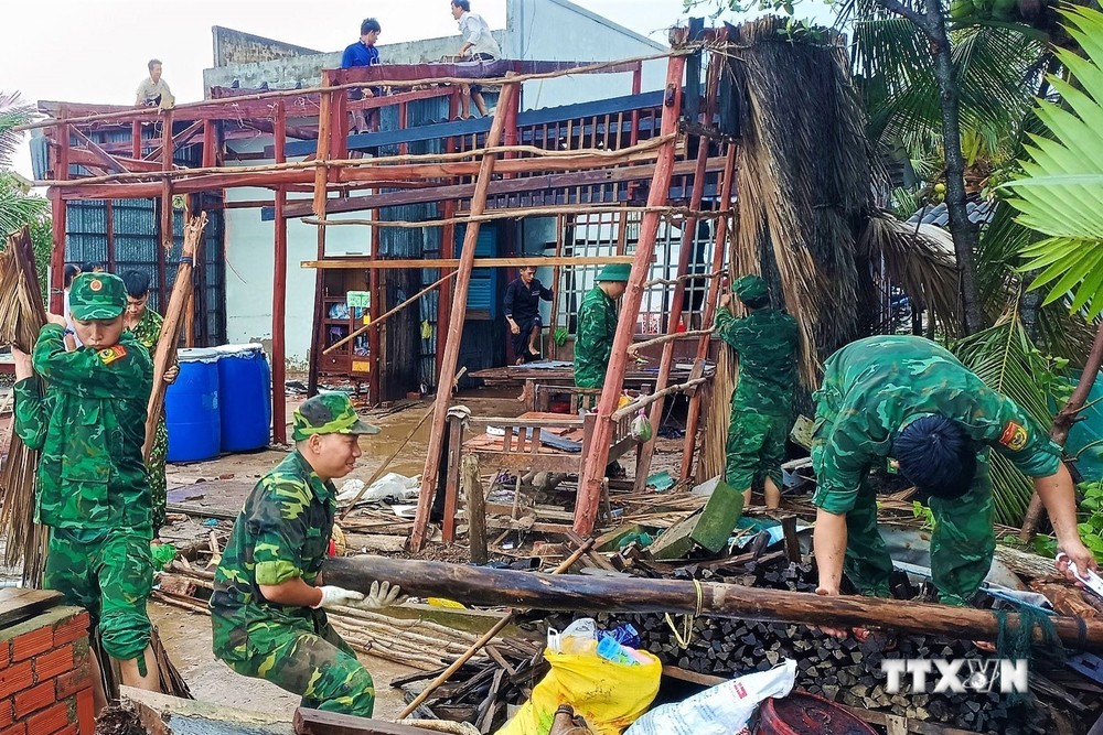 Cà Mau: Thiệt hại 116 căn nhà do ảnh hưởng của bão số 1