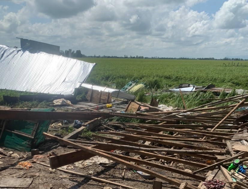Mưa dông, gió lốc gây nhiều thiệt hại tại An Giang