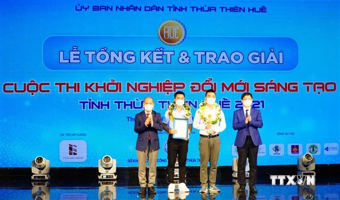 "Bánh ép Thuận An - Pizza Giòn chinh phục thế giới" giải nhất cuộc thi Khởi nghiệp đổi mới sáng tạo tỉnh Thừa Thiên - Huế năm 2021