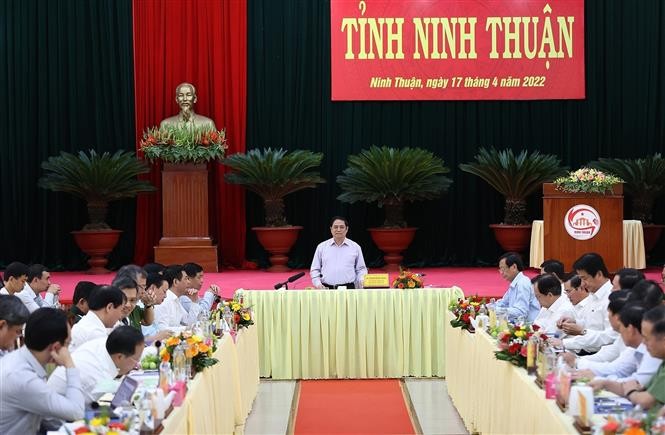 Thủ tướng Phạm Minh Chính: Ninh Thuận cần tạo ra nguồn lực mới, động lực mới, không gian mới để phát triển