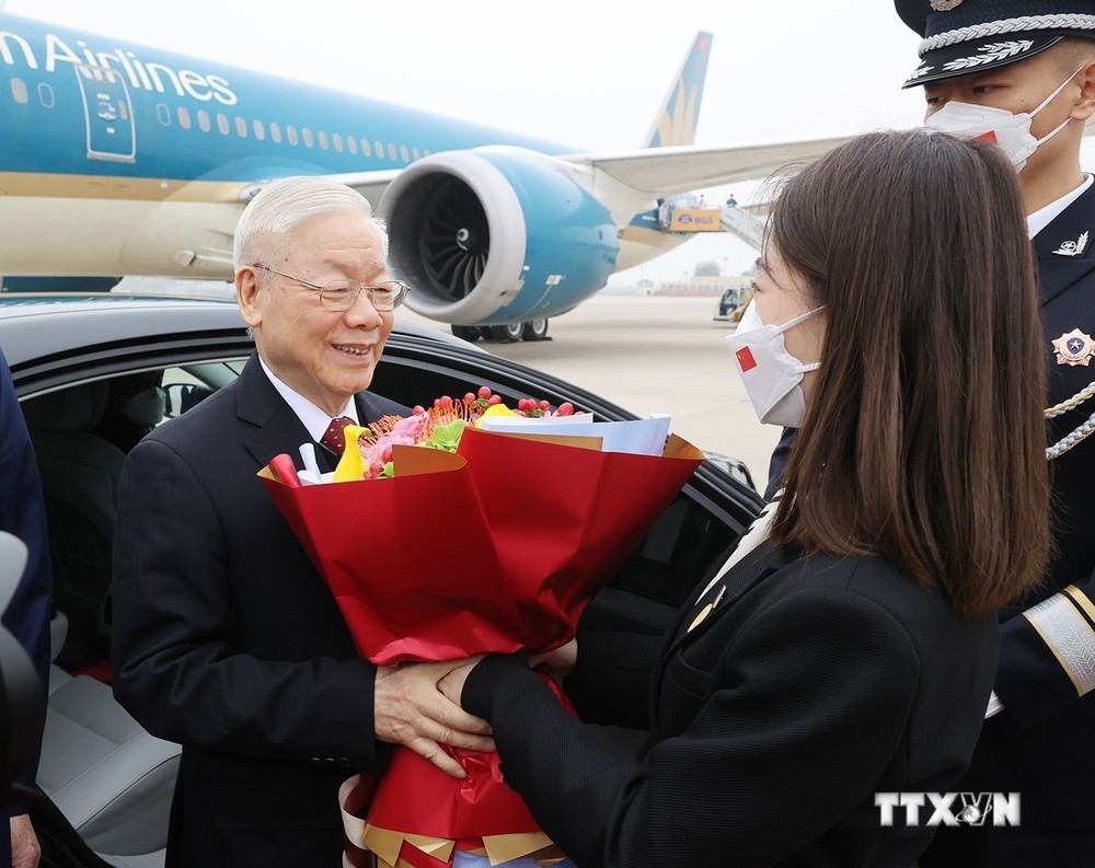 Tổng Bí thư đã đến Bắc Kinh, bắt đầu thăm chính thức CHND Trung Hoa