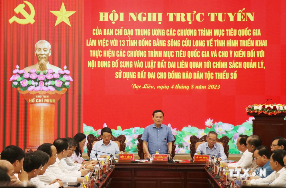 Phó Thủ tướng Trần Lưu Quang: Các tỉnh Đồng bằng sông Cửu Long cần chủ động, quyết tâm cao hơn khi thực hiện 3 chương trình mục tiêu quốc gia
