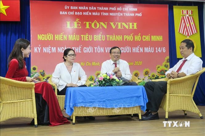 Thành phố Hồ Chí Minh tôn vinh người hiến máu tiêu biểu