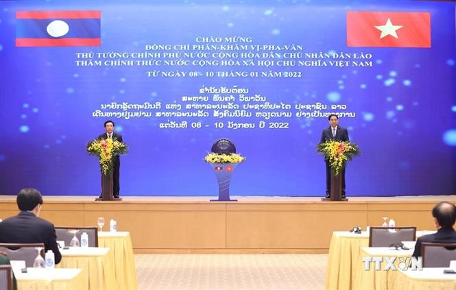 Thủ tướng Việt Nam và Thủ tướng Lào đồng chủ trì Lễ phát động Năm Đoàn kết Hữu nghị Việt Nam-Lào, Lào-Việt Nam 2022