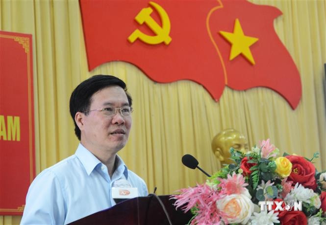 Thường trực Ban Bí thư Võ Văn Thưởng tiếp xúc cử tri thành phố Đà Nẵng
