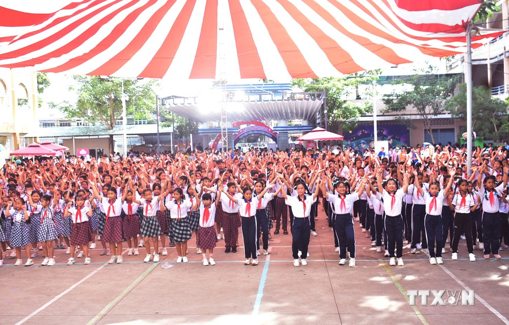 Thiếu nhi Sóc Trăng tham gia Ngày hội “Học tập tốt, rèn luyện chăm”​