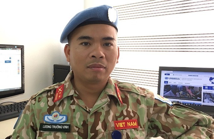 越南首位军官被联合国录用