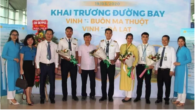 越南国家航空公司开通飞往荣市的两条航线