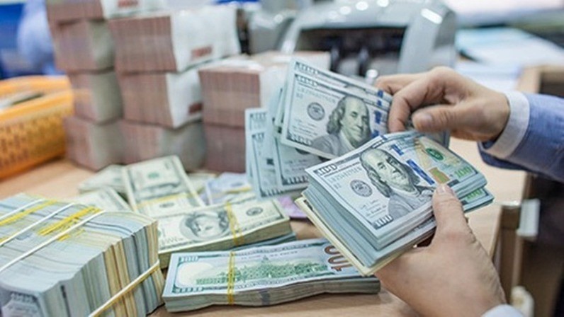 6月1日越南国家银行越盾对美元汇率中间价上涨5越盾