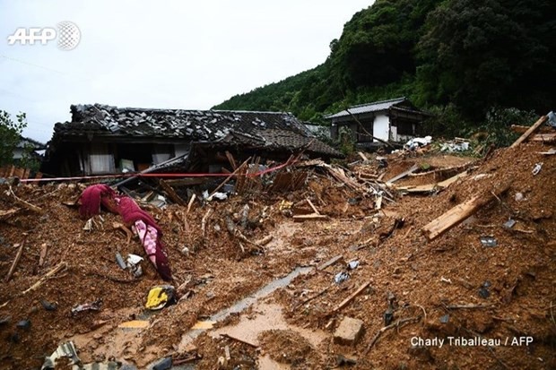 越南领导人就日本洪灾和山体滑坡向日本领导人致慰问电