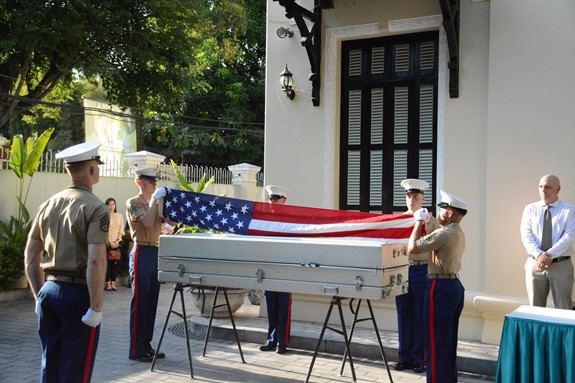 美军遗骸归国仪式在河内举行