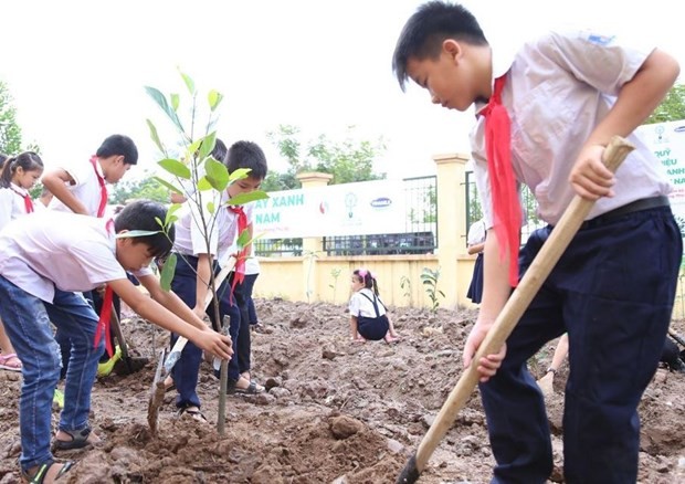 越南胡志明市致力让所有儿童都能生活在绿色清洁安全环境中