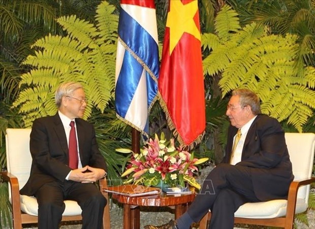 越南领导人就越古建交60周年向古巴领导人致贺电