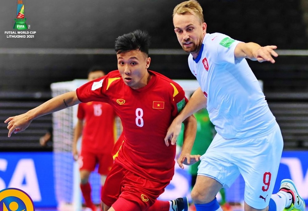 立陶宛2021国际足联室内五人制足球世界杯：越南队1-1战平捷克队晋级淘汰赛