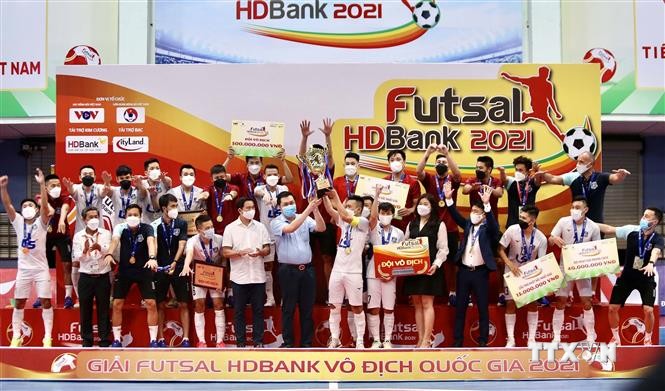 2021 年HDBank杯全国室内五人制足球全国锦标赛：泰山南队荣获冠军