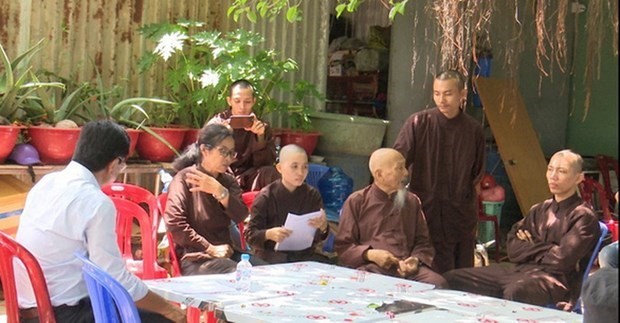 越南隆安省公安起诉“蓬莱净室”案嫌犯