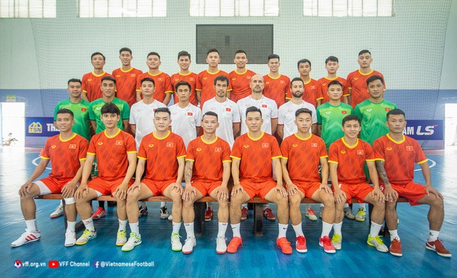 越南室内五人制足球国家队备战2022年东南亚五人制足球锦标赛和亚洲杯预选赛