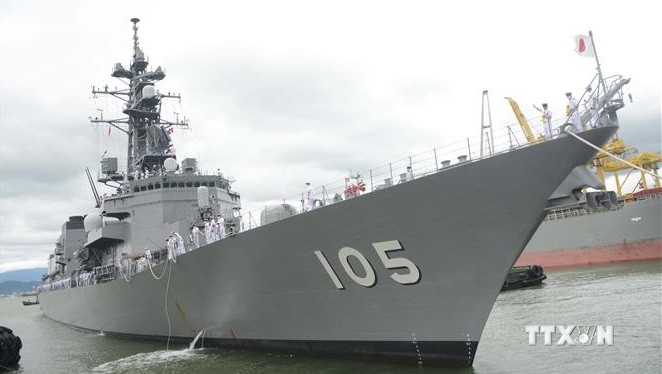 日本海上自卫队远程训练舰编队访问岘港