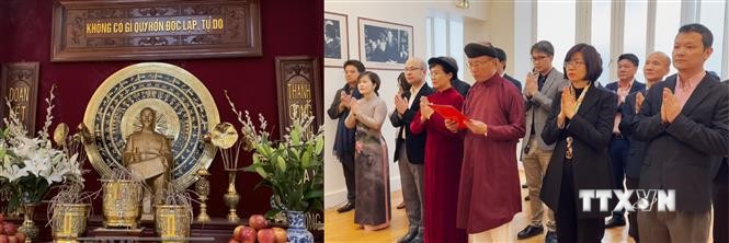 越南驻法国大使馆举行雄王祭祖仪式