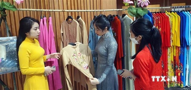 丝绸和麻布奥黛展在广宁省举行